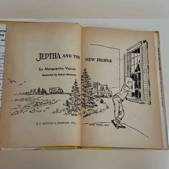Vintage 1960 Jeptha and the New People - Weekly Reader | HC | 1st Edition VGC - Picture 6 of 16